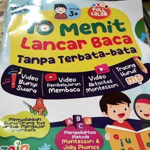 10 Menit Lancar Membaca Tanpa Terbata-bata - Zain - Buku Belajar Anak - Buku Aktivitas Anak