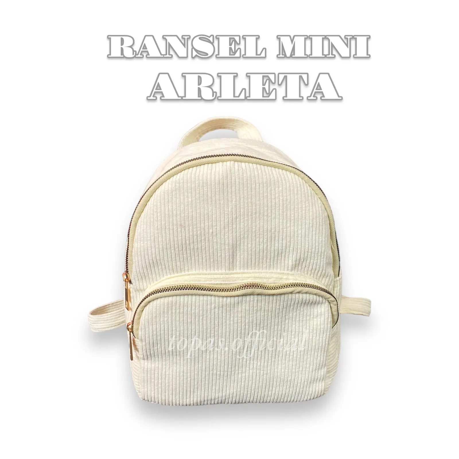 MS Tas Ransel Wanita Corduroy Multifungsi Arleta Mini Terbaru - Sekolah, Backpack