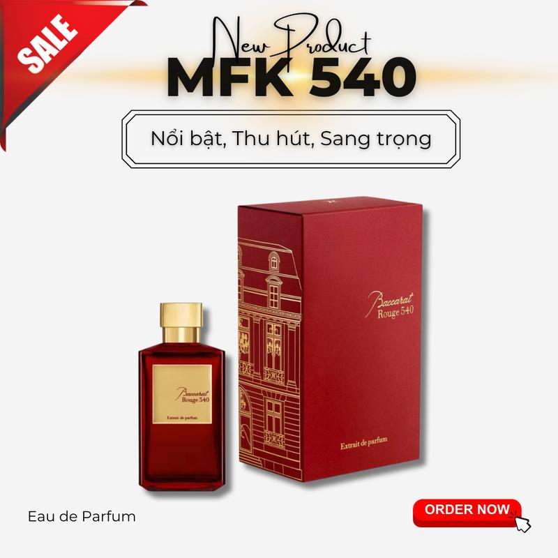 Nước hoa nữ MFK 540 . mùi hương ngọt nồng nàn sang chảnh cuốn hút