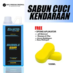 GENZO  shampo & Wax Mobil /Motor salju 1Liter bubblegum