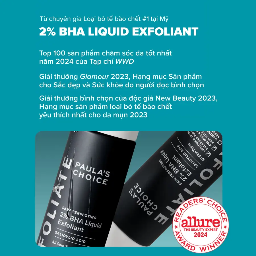 Tẩy tế bào chết hỗ trợ làm sạch sâu Paula's Choice Skin Perfecting 2% BHA Liquid Exfoliant 118ml 2010 | BigBuy360 - bigbuy360.vn Tẩy tế bào chết hỗ trợ làm sạch sâu Paula's Choice Skin Perfecting 2% BHA Liquid Exfoliant 118ml 2010 | BigBuy360 - bigbuy360.vn