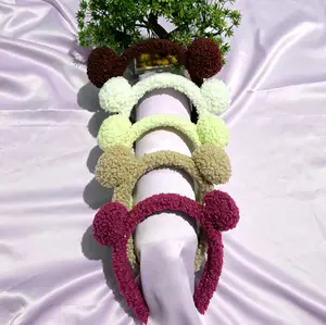 Paket Usaha (1 Lusin) Bando Pom Pom Bulu Isi 12 Korea Style by calfani