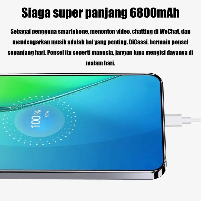 16GB+1024GB│Baterai besar 6000mAh│Pengisian cepat│Layar besar HD 120HZ│Gaming lancar│Bluetooth 6.0│3G/4G/5G│Android 11.1 5