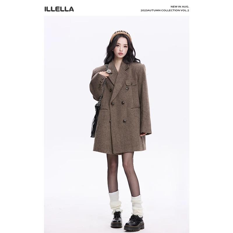 2475 SẴN Áo Măng Tô Dạ Nữ Form Rộng Hàn Quốc – Áo Khoác Thời Trang Thu Đông Công Sở