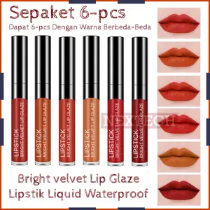 【6-PCS】Lipstick Set Sepaket 6-pcs Varian Warna Berbeda Beda