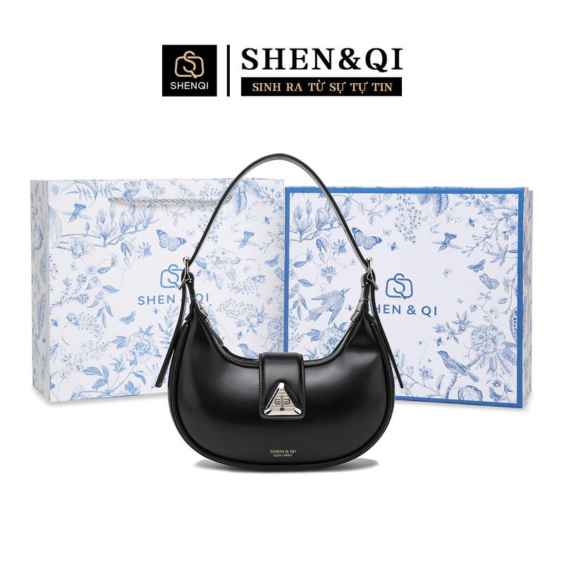 SHENQI SQ-D26107 - Túi xách hình lưỡi liềm SHENQI phong cách cao cấp nữ 2025 mẫu mới mùa hè túi đeo vai chéo