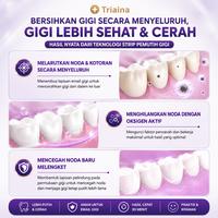 Gambar [2.0] Triania Whitening Strips – Strip Perawatan Gigi untuk Membantu Mengurangi Tampilan Noda Memutihkan Gigi - Paket Senyum Maksimal 3 Box dari Triaina Indonesia Kota Administrasi Jakarta Timur 4 Tokopedia