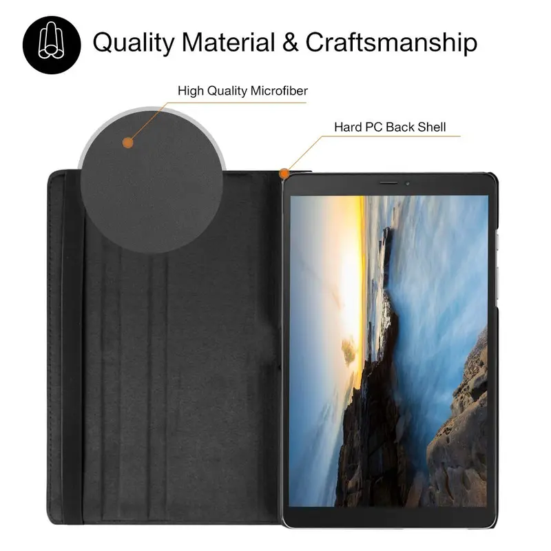 Flip Case Compatible With Xiaomi Redmi Pad SE 8.7 Inch Rotary Book Cover Leather Casing Berputar 360 Standing Kesing Kulit 2