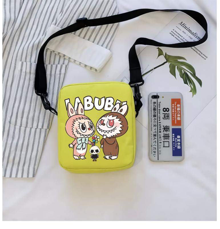 PVJ Tas Labubu Selempang Anak Sekolah SD Laki Laki Perempuan Fashion 4