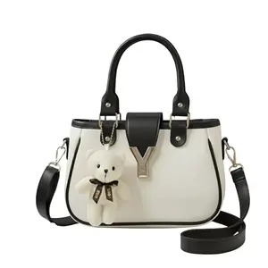 TAS Selempang Bahu Wanita Zatian Cantik Lucu |Free Gantungan Boneka kecil imut dan Lucu Elegan style