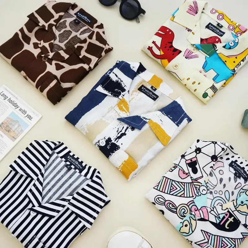 KRUCILKUU-RAJJA KEMEJA RAYON OVERSIZE HAWAI ANAK PANTAI RETRO 1-10 TAHUN 5