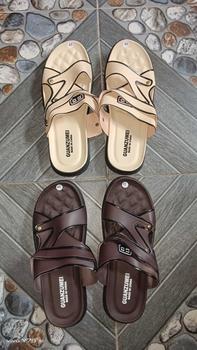 Product Review of Sandal Pria kulit ANTI PUTUS Terbaru 2024 Cowok Kasual Slop Untuk Santai Kerja Laki Laki Sendal Jepit from D**3 0