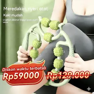 Roller Pijat Betis 9 Roda | Pendorong Paha & Pelepas Ketegangan Otot | Pendorong Bentuk Kaki yang Meningkatkan Sirkulasi