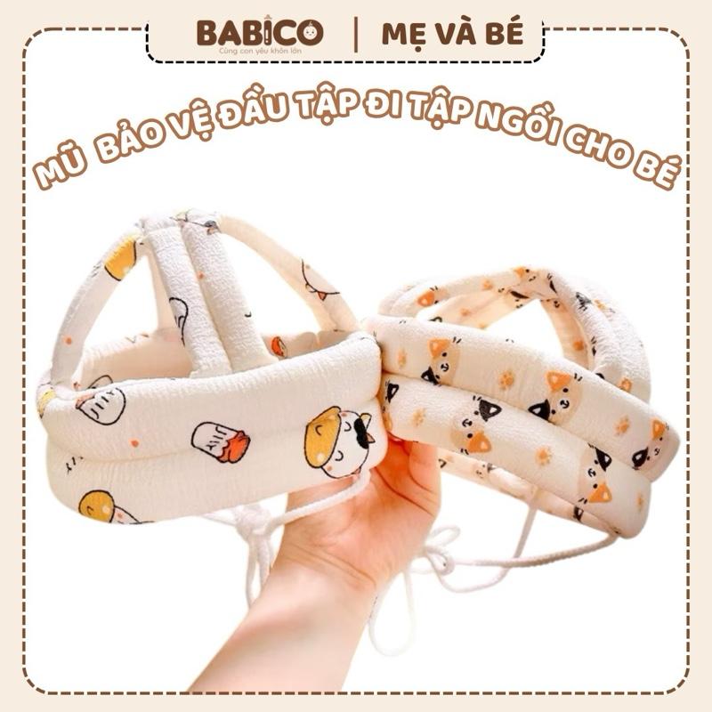 Mũ bảo vệ đầu cho bé tập đi và tập ngồi nhiều hình đáng yêu từ 5-36 tháng tuổi