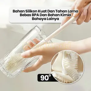Sikat Pembersih Botol Bayi Sikat Gelas Cleaning Brush Round Bottle Sikat Serbaguna Susu Multifungsi