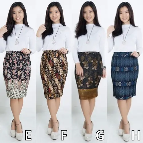 PROMO !!! Rok Plisket Pendek Batik Bawahan Kebaya 4 Pilihan Motif 2