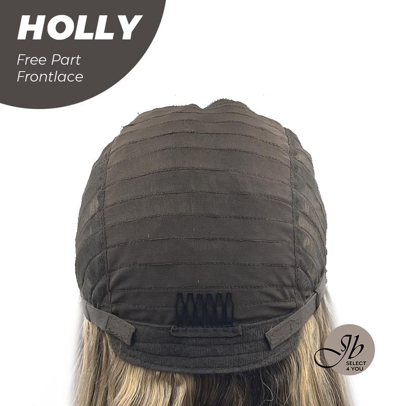 JBSELECT4YOU 24 Inches Brown With Highlight Wave Pre-Cut Free Part Frontlace Glueless Wig HOLLY 8