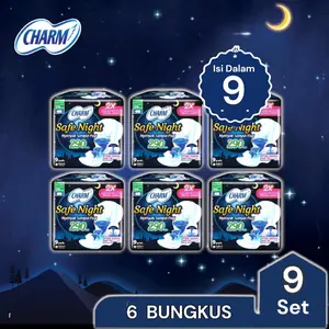 Charm Body Fit 29cm Safe Night Wings 6 Bks x 9 pads