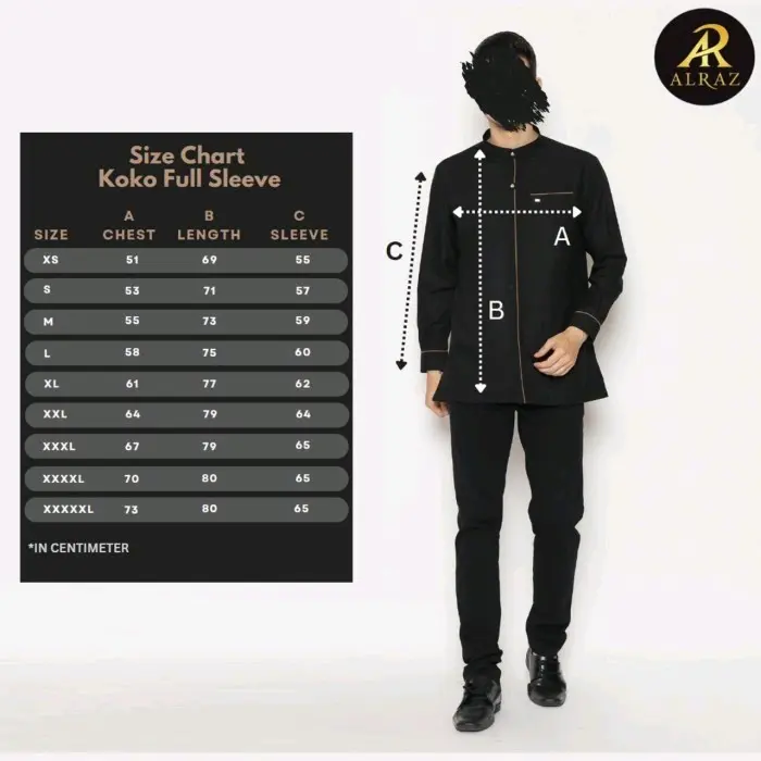 Baju Koko Alraz Zulkarnain Khusus Putih Panjang Lengan Manset Katun Premium - Formal, Dewasa, Garis, Muslim, Pria, Motif, Nyaman, Kerah 1