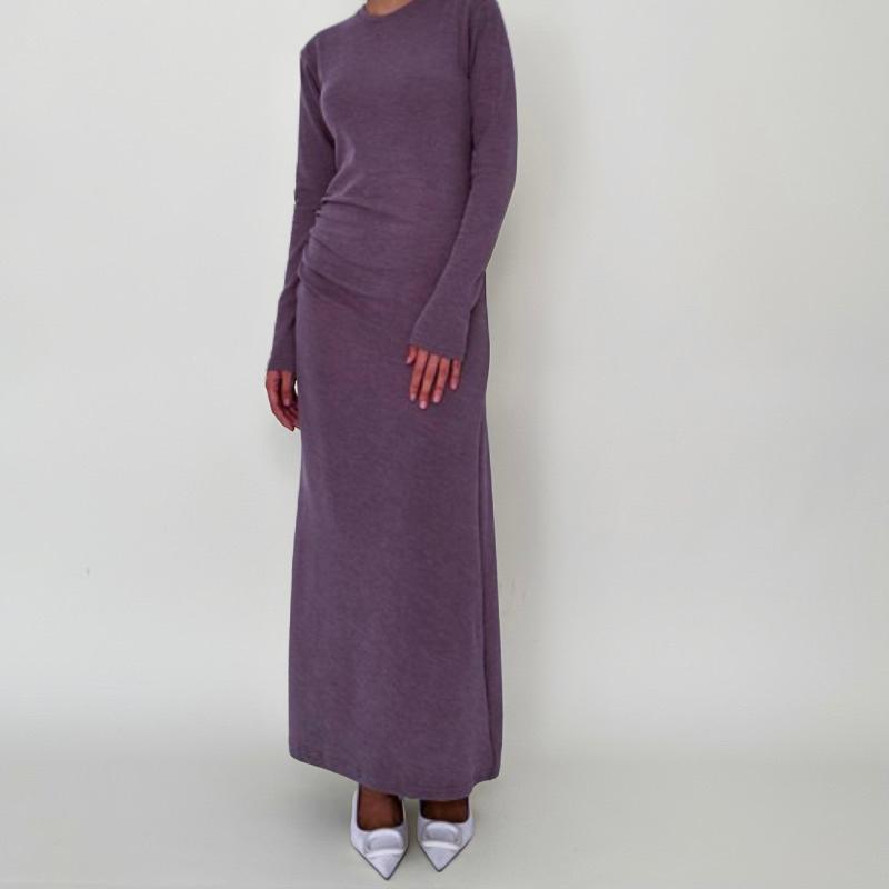 Orina Dress Wanita Knit Dress Terbaru 2025 / Long Dress Knit Polos Press Body / Baju Kondangan Dress Hitam / Dress Panjang Wanita Remaja Dewasa / Dress Casual Basic Dress Bodycon 4