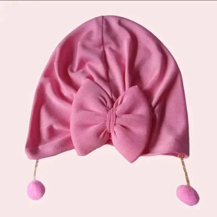 Turban Pita Anting/turban bayi pita anting Terlucu topi perempuan 6–12 3