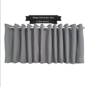 Gorden PONI Blackout Import Polos Serat Safron Super Tebal Jendela