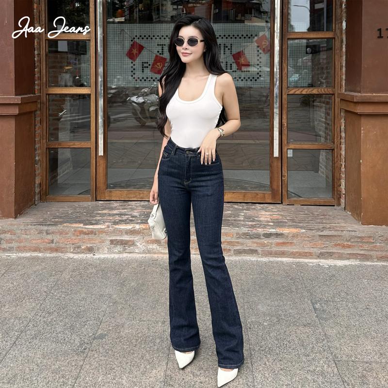 Aaa Jeans - Quần ống loe flare jeans lưng cao LIVE