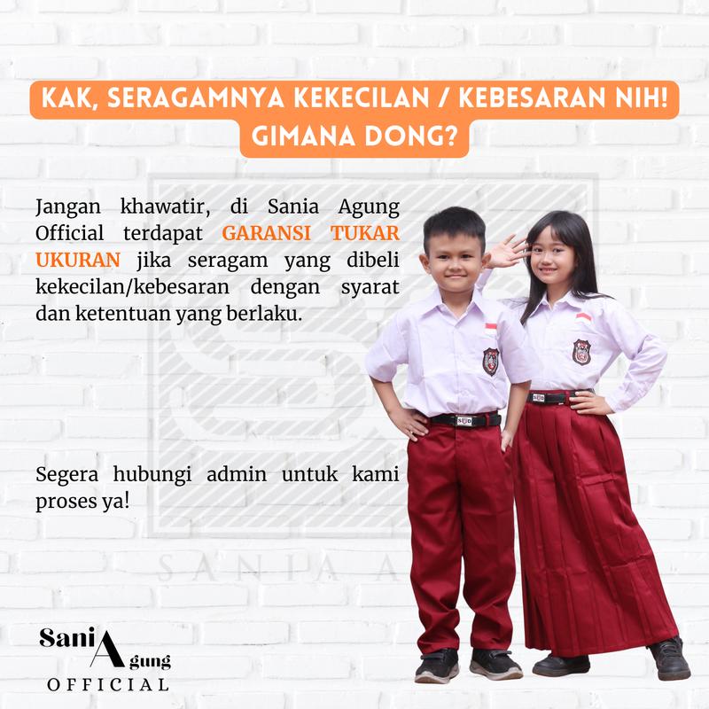 SERAGAM SMA BAJU PUTIH PANJANG PUTRI 4