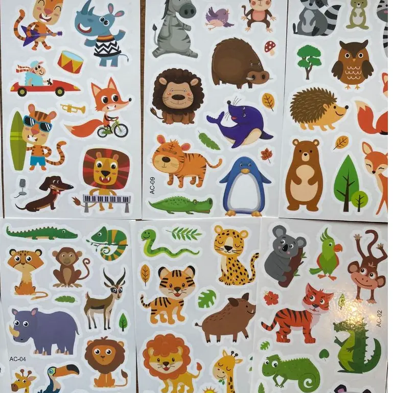 Sticker tato anak tato temporer stiker tato lucu animal serangga