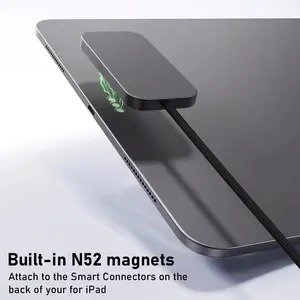 For ipad Pro Magnetic Fast Charging Smart Connector Charger Wireless Charging Pad Charger-Fast Charging Pad with USB-C Cable