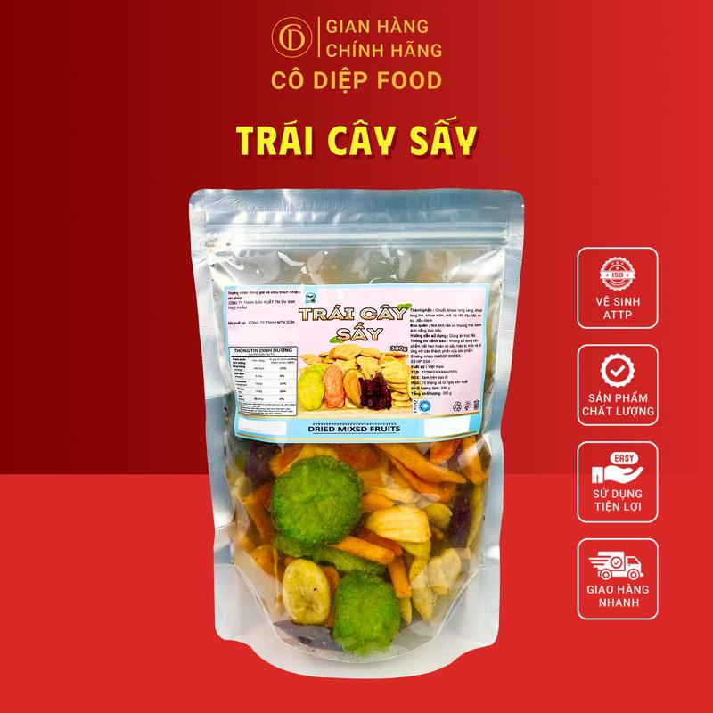 Thập Cẩm Sấy / Rau Củ Quả Trái Cây Sấy - Túi 300Gram