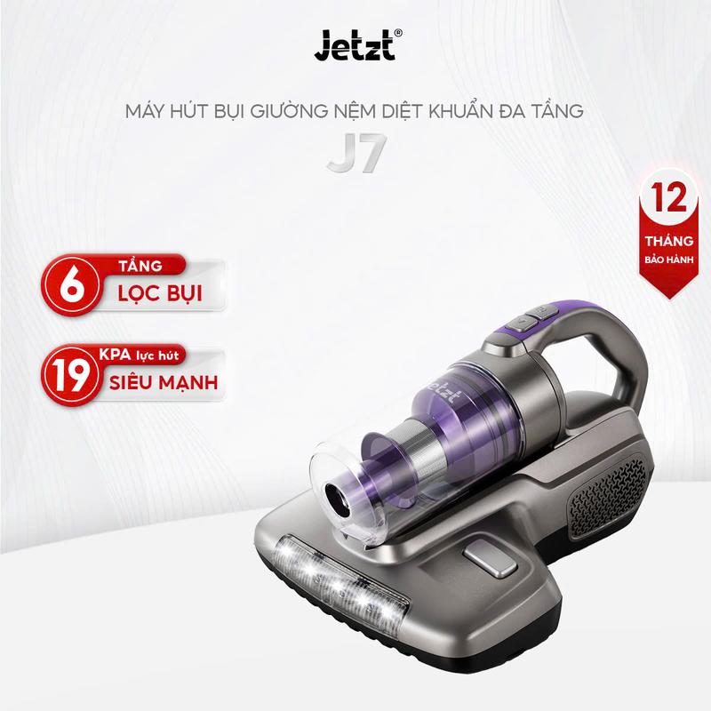 KOC LIVE Máy hút bụi giường nệm có dây diệt khuẩn đa tầng 19.000 Pa thế hệ mới JETZT J7 chính hãng làm sạch vượt trội loại bỏ bụi bẩn dễ dàng