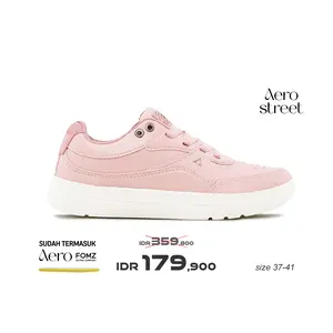 Aerostreet 37-41 Luna Natural Dusty Pink Dusty Pink - Sepatu Sneakers Wanita
