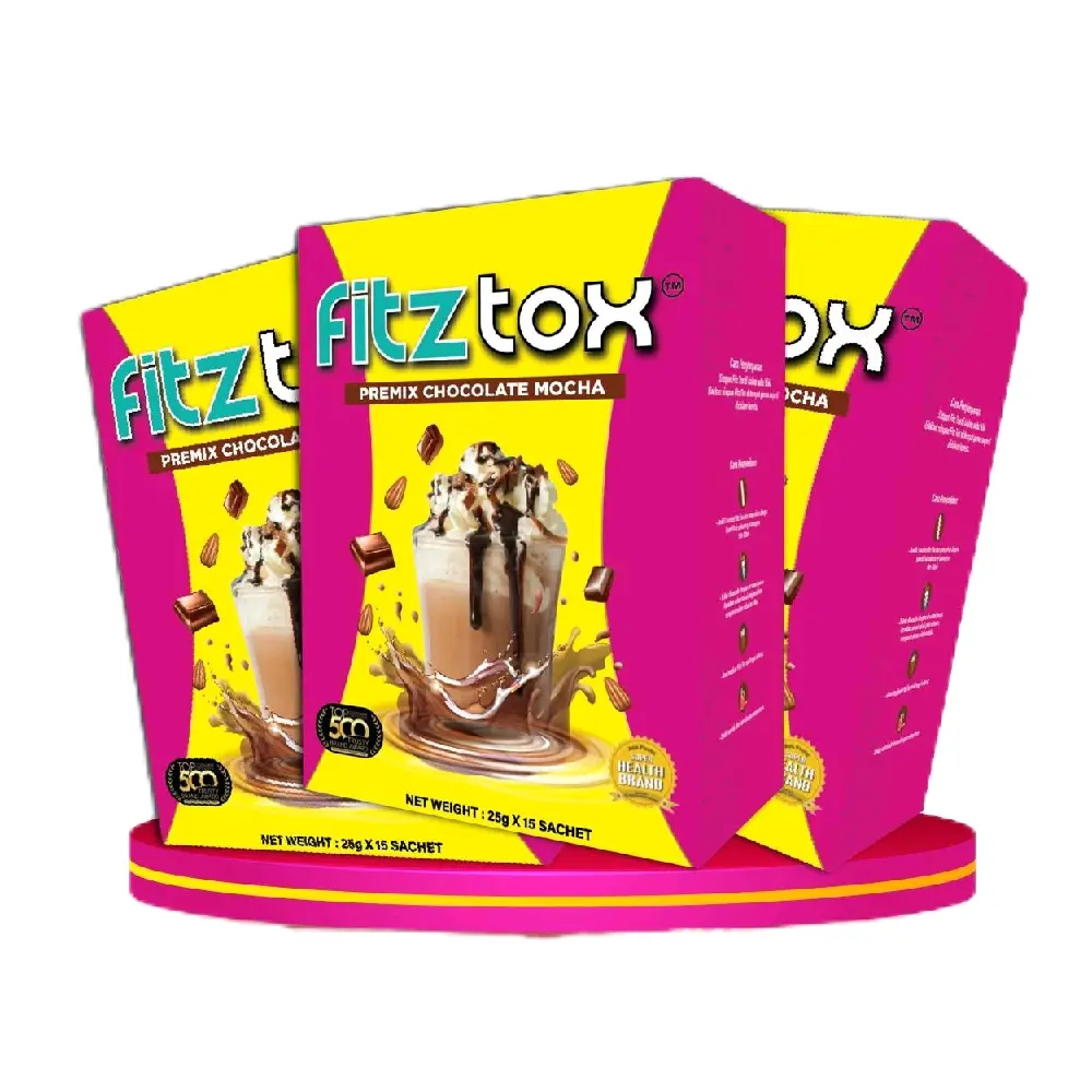 3 BOX FITZTOX MOCHA - (45 SACHET) Chocolate