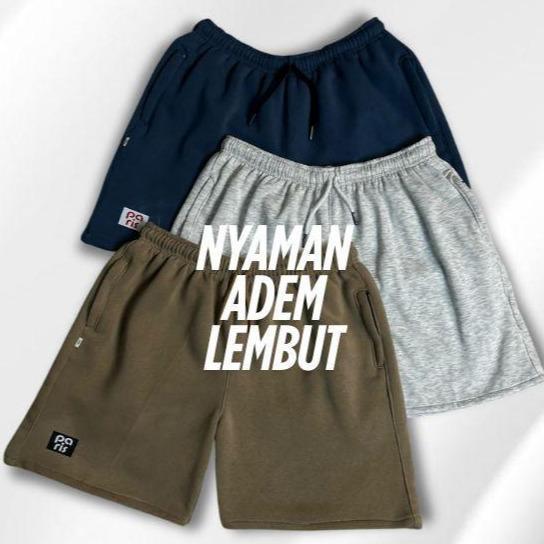 PROMO!!! Celana Pendek Boardshort / Short Pants Bahan Katun Fleece Premium Pria Wanita | Celana Olahraga | Celana Santai Boardshort 3