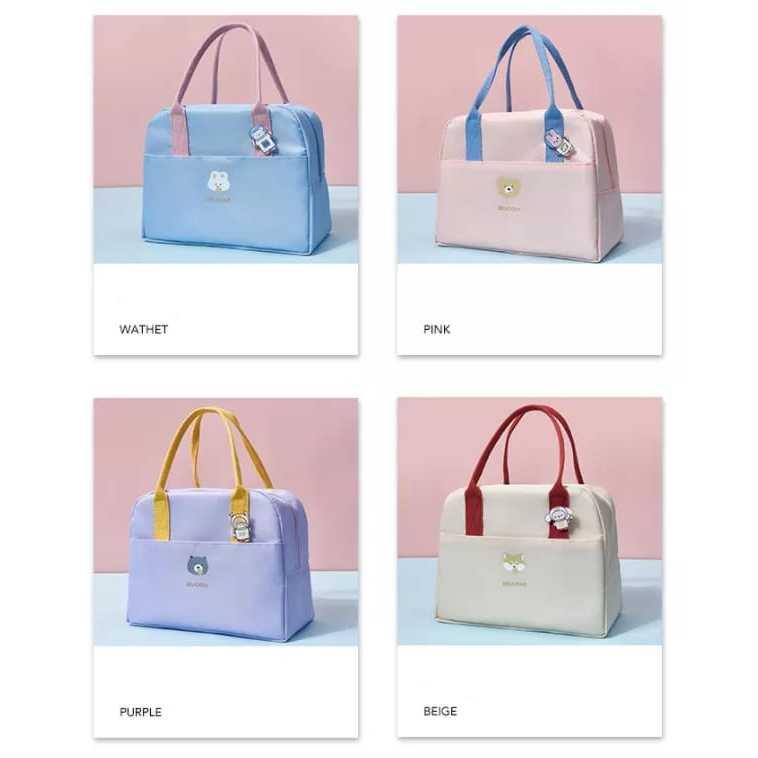 New Tas Bekal Makan Anak Sekolah Anti Panas / Lunch Bag Alumunnium Foil [Anti Panas] 7