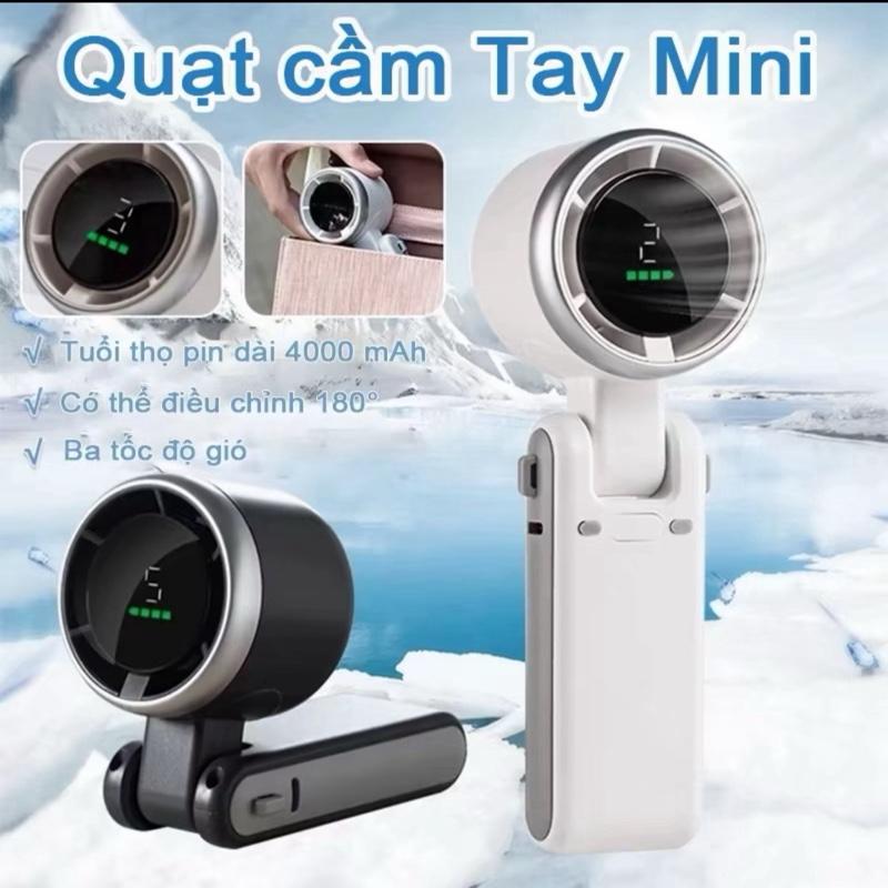 (Tặng Dây Đeo Cổ) Quạt Mini Quạt Điện Quạt Sạc Quạt Để Bàn Quạt Du Lịch Cầm Tay Quạt Di Động HandyFan Quạt Làm Mát