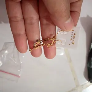 anting xuping panjang lapis emas mata DIKIRIM SESUAI MOTIF YANG READY DI GAMBAR