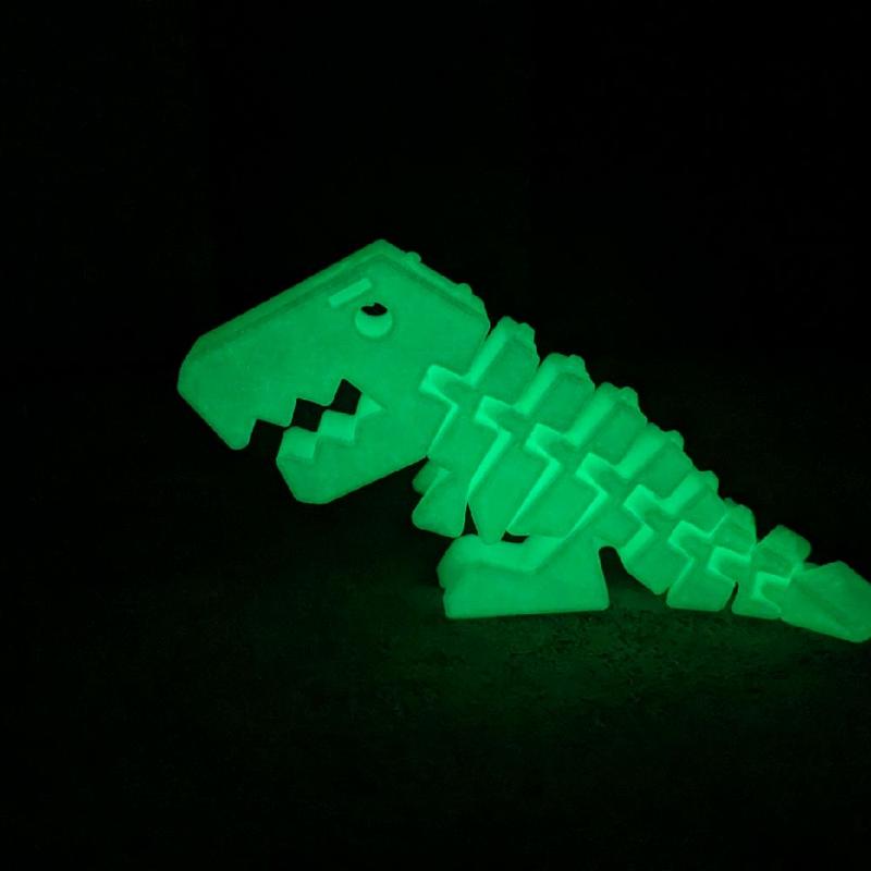 T-REX DẠ QUANG, phụ kiện keyrambit, móc khoá 2