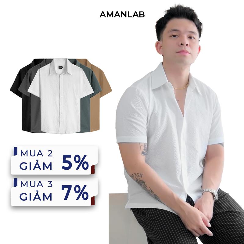 [UPDATE MÀU MỚI] Áo sơ mi nam ngắn tay chất vải cotton, xốp linen nhẹ thoáng mát, thoải mái form regular fit Floral