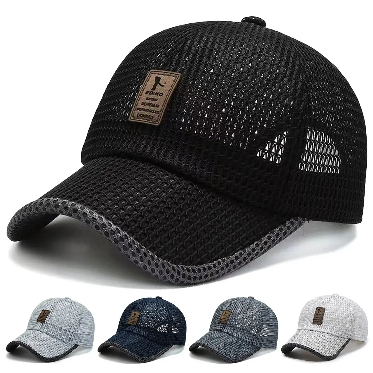 Topi Jaring Sport Outdoor Topi Snapback Pria / topi Baseball Topi Ediko Jaring