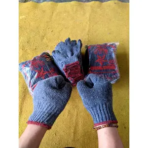 Sarung Tangan Murah Meriah 1 lusin 12 pcs Safety Kain Rajut untuk Industri Proyek dan Berkebun Paket Hemat Fungsi Ganda Praktis