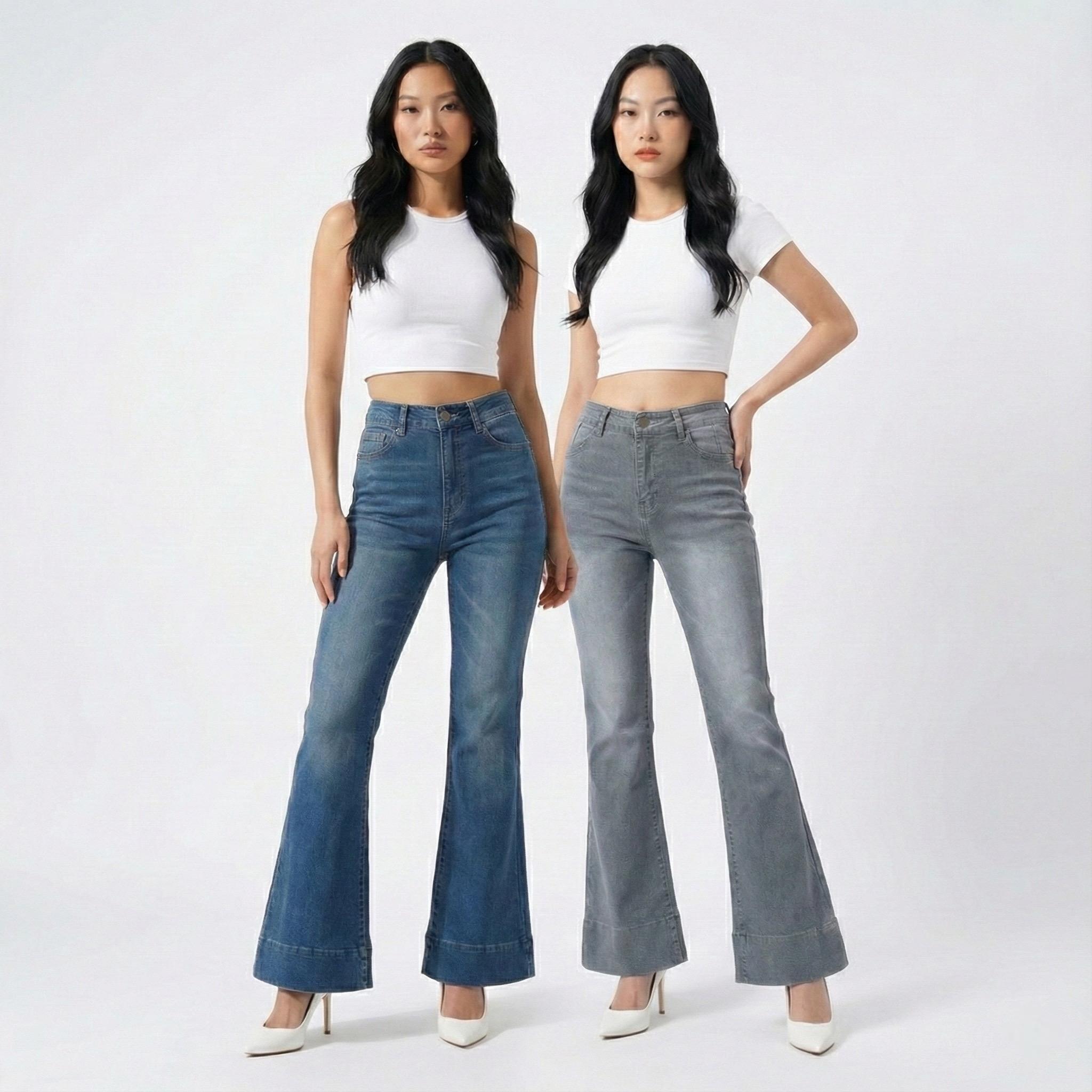 Cutbray Jeans Wash Retro Lipat Bawah Wanita High Waist Premium Stretch Fit Slim Panjang Kaki Lebih Jenjang Cutbray Jeans Wash Retro Lipat Bawah Wanita High Waist Premium Stretch Fit Slim Panjang Kaki Lebih Jenjang
