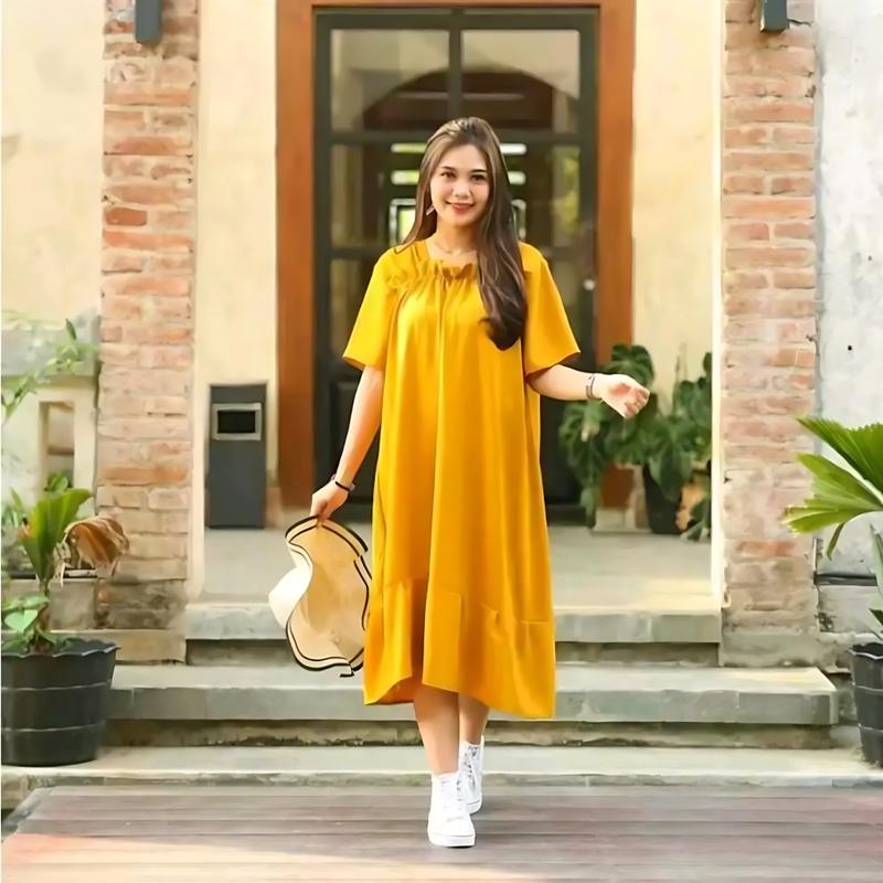 Product Introduction of Daster Murah Terbaru Kekinian Daster Fuji Crinkle Airflow Premium Dress Nyaman Tidur Cantik Kain Lembut 5