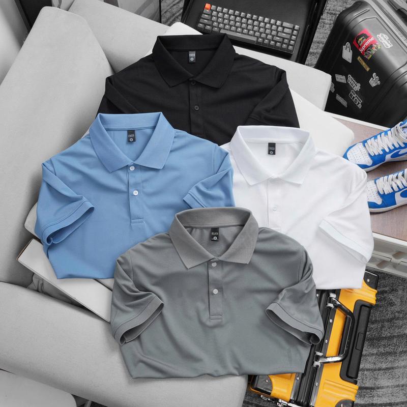 Combo 4 áo polo Omen vải cá sấu poly thái OMP11