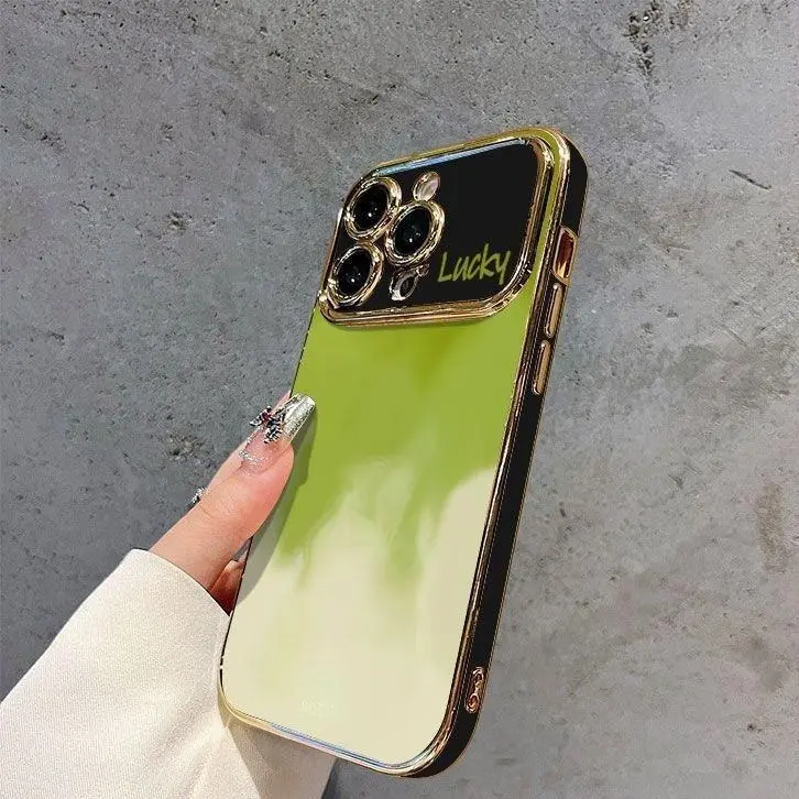 Casing ponsel sederhana berwarna hijau  ip7PLUS XS XR XSM casing hp anti banting11 11PRO 12 12PRO 12PROMAX 13 13PRO 13PROMAX Case ponsel anti - guncangan14 14PULS 14PRO 14PROMAX 15 15PRO 15PROMAXCase ponsel berkualitas tinggi 4