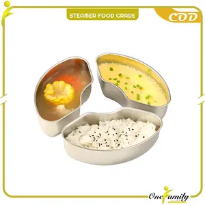 [COD] OFM C1234 Wadah Steam Fan-Shaped Steaming Tray Telur Sayur Nasi Food Grade