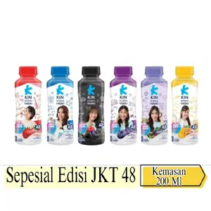 Kin Yogurt Botol Edisi JKT 48 200 ml Minuman Susu Permentasi Sehat Kekinian Harga Satu Botol Yoghurt