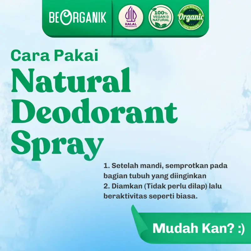 Tawas Spray Beorganik ORIGINAL / Crystal Deodorant / Natural Deodorant Spray Untuk Bau Ketiak/Tubuh 4
