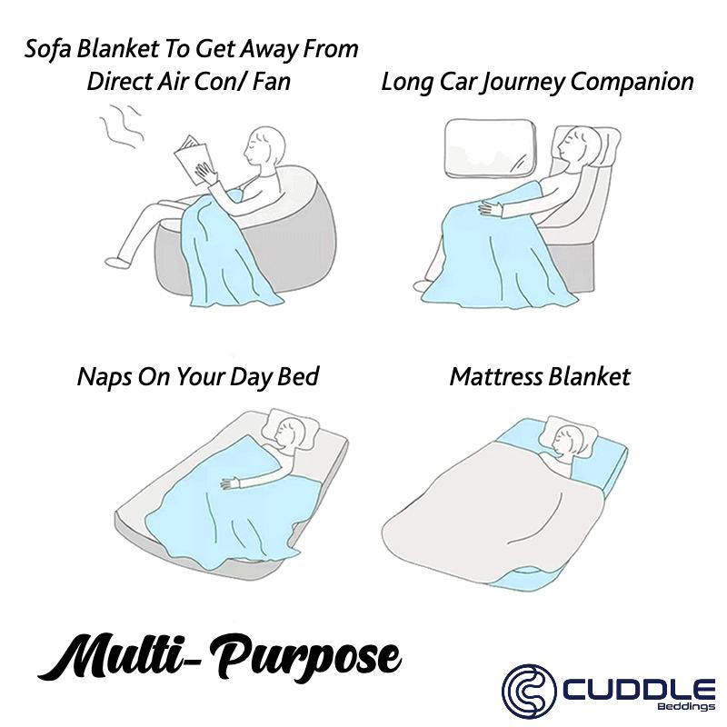Product Introduction of Pure Cotton Gauze Towel Blanket/ Summer Thin Throw Blanket 12